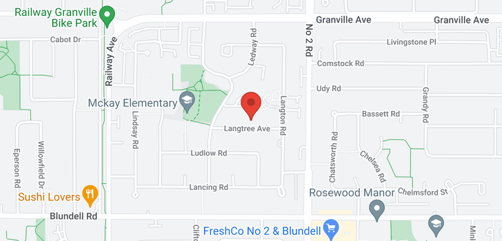 map of 5671 LANGTREE AVENUE